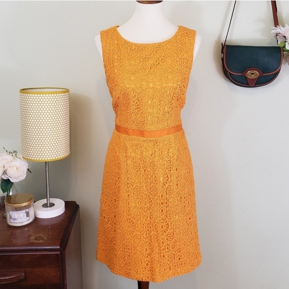 Trina Turk B-Line Crochet Sleeveless Sheath Dress - Picture 2 of 5